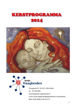 Kerstprogramma Haaglanden 2014