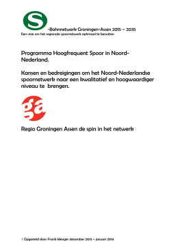 (S-Bahnnetwerk Groningen-Assen 2015-2035