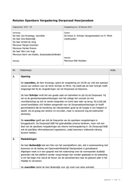 01 Notulen 26-02-2014 - Dorpsraad Heerjansdam
