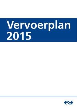 Vervoerplan 2015 van NS(PDF)