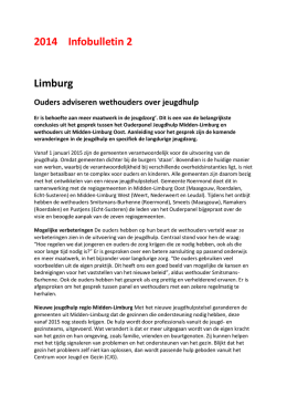 2014 Infobulletin 2 - Jeugdzorg in Limburg