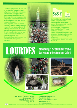 Lourdes 2014 - PBM Reizen