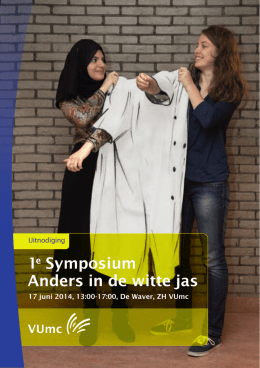 1e Symposium Anders in de witte jas