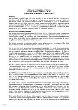 1 VERSLAG TECHNISCH OVERLEG NEDERLANDSE IJSHOCKEY