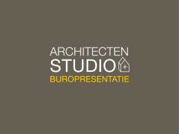 BUROPRESENTATIE - Architecten Studio-pls