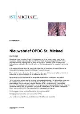 Nieuwsbrief 3 - OPDC St. Michael
