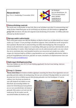 1 Nieuwsbrief 6 - OBS De Driehoek