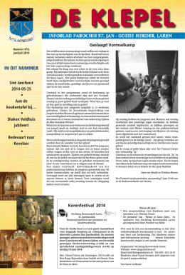 De Klepel juni 2014 - Goede Herder Laren