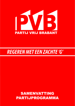 programma - Partij Vrij Brabant