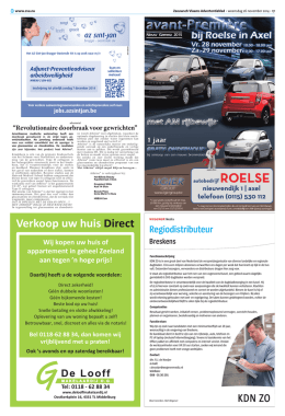 Zeeuwsch Vlaams Advertentieblad - 26 november
