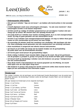 Lees(t)info - Welkom op De Leest