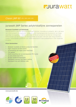 Jurawatt JWP Series polykristallijne zonnepanelen - Solar Eco