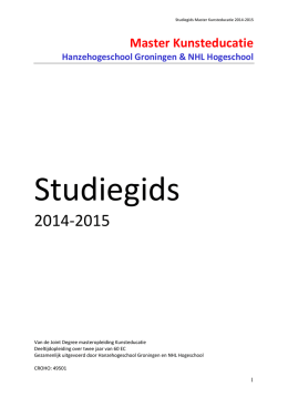 studiegids 2014-2015