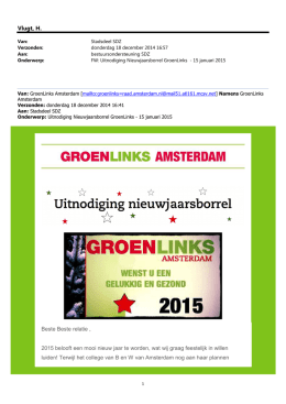 Nieuwjaarsreceptie Groen Links (PDF, 135 kB)