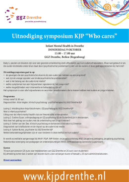 Uitnodiging symposium KJP “Who cares”