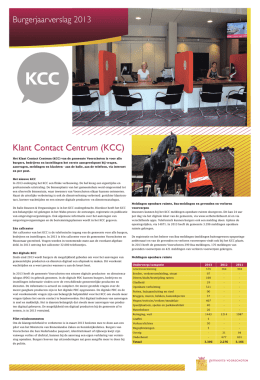Klant Contact Centrum (KCC)