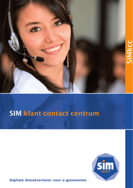 SIMkcc SIM klant contact centrum