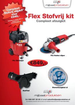 Flex Stofvrij kit - Mijlpaal Produkten