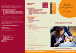 TANDARTSASSISTENT(E)! HET KAN