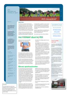 April 2014 - Adviesbureau Voeding en Sport