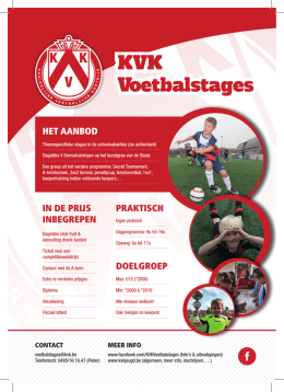 KVK Voetbalstages - KV Kortrijk Jeugd