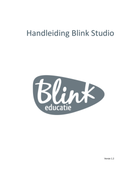 Handleiding Blink Studio