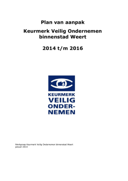 Plan van aanpak KVO 2014-2016