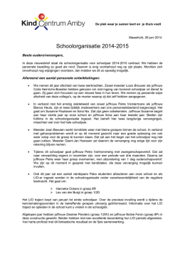Schoolorganisatie 2014-2015