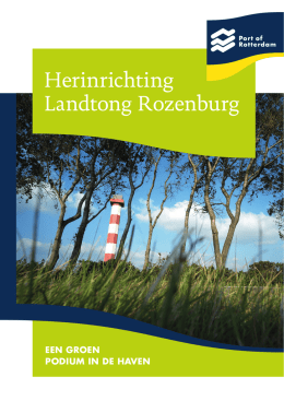 Herinrichting Landtong Rozenburg