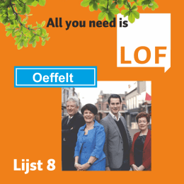 lokaal folder LOF Oeffelt - De Lokaal Onafhankelijke Fractie