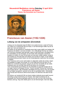 Franciscus van Assisi (1182-1226)