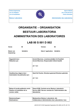 organisatie – organisation bestuur laboratoria administration