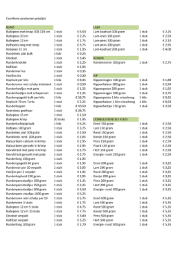 Carnifarm producten prijslijst RUND LAM Bullepees met knop 100