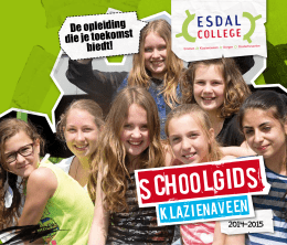 Schoolgids 2014-2015 locatie Klazienaveen