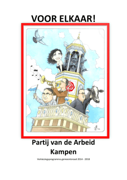 Verkiezingsprogramma PvdA Kampen 31jan2014