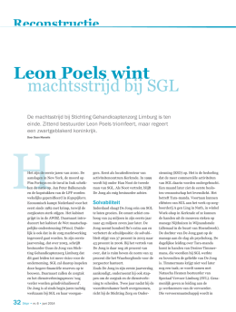 Leon Poels wint machtsstrijd bij SGL