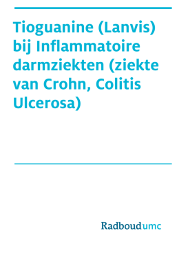 Tioguanine (Lanvis) bij Inflammatoire darmziekten