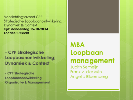 MBA Loopbaan management
