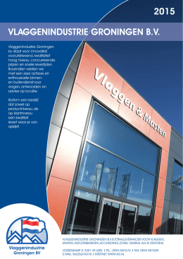 VIG Brochure algemeen 2015 - Vlaggenindustrie Groningen