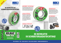 GriffonKolmat® Fibre Seal—productinformatie Leaflet