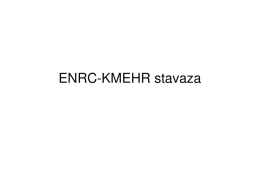 ENRC-KMEHR stavaza