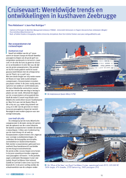 Cruisevaart: Wereldwijde trends en ontwikkelingen in kusthaven