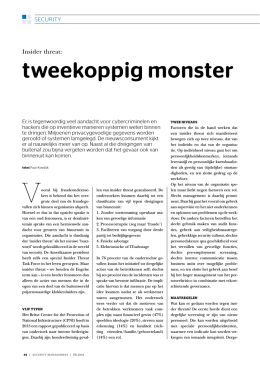 Paul Koedijk - Insider threat: Tweekoppig monster