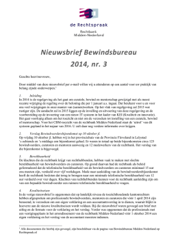 Nieuwsbrief Bewindsbureau Rb MNL 2014 - 3