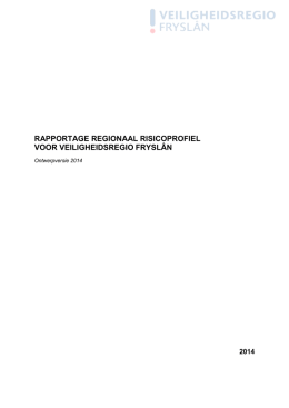 01b1 Risicoprofiel Fryslan-rapportage 2014