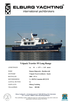 Vripack Trawler 55 Long Range