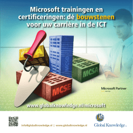 Microsoft trainingen en certificeringen