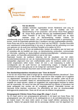 Infobrief Mei 2014 [pdf] - Zorgcentrum Huize Rosa