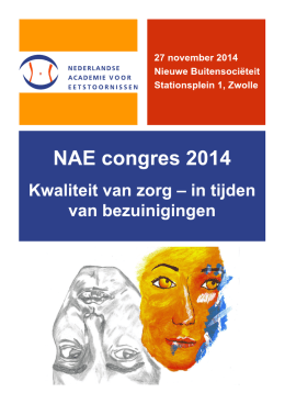 Folder NAE Congres 2014 - Kenniscentrum Eetstoornissen Nederland