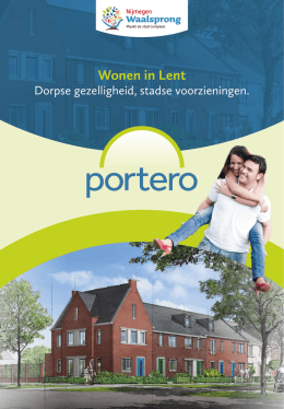 Brochure project Portero - Aannemersbedrijf Jan Oosterhout BV